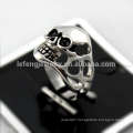 Reasonable price black thumb ring,titanium silver 316l stainless steel skull rings